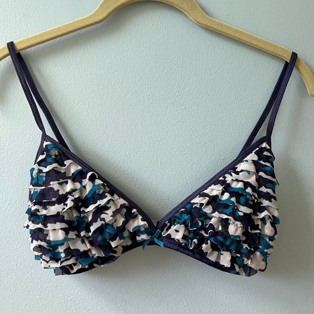 Honeydew Camo Mesh Bralette